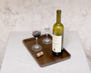 Exquisite black walnut tray, oblong Western food cake, coffee, tea, high grade dinner plate