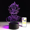 Seven dragon ball colorful 3D lamp light including remote control & night light vision
