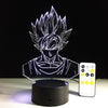 Seven dragon ball colorful 3D lamp light including remote control & night light vision