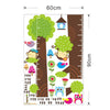 Removable DIY PVC Cartoon Kids Height Measure Ruler Nursery Growth Chart Wall Stickers Murals Home Walls Decor