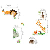 Jungle Animal Kids Baby Nursery Child Home Decor