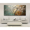 Unframed Oil Painting Set Flower Tree for Home Living Room, Bedroom