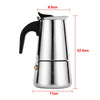 Stainless Steel Percolator Moka Pot Espresso Coffee Maker