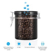 Large Airtight Stainless Steel Vacuum Sealed Coffee Canister for Ground or Whole Beans