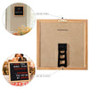 Wooden Frame Black Felt Message Board Changeable Signs with Letters And Numbers Display Any Message