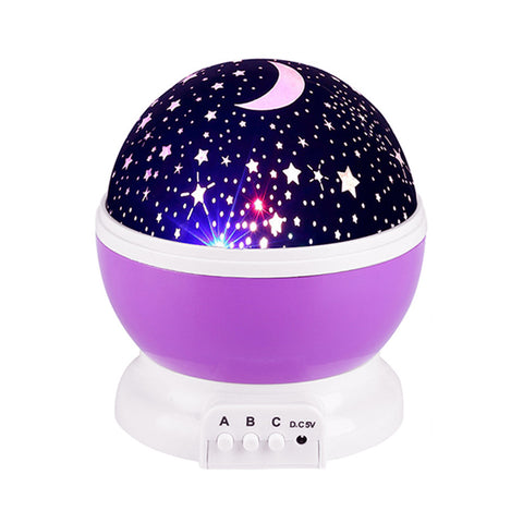 LED Rotating Star Projector Novelty Lighting Moon Sky