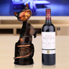 Cat Wine Rack Wine Holder Shelf Metal Sculpture Practical Sculpture Wine stand Home Decoration Interior Crafts