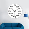 Creative Mathematical Formula Wall Clock For Home Decor, Teacher Gift