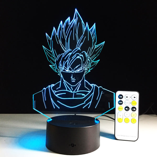 Seven dragon ball colorful 3D lamp light including remote control & night light vision