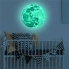12cm Full Moon Night Light Fluorescent Moon Wall Stickers Glow In The Dark Lunar Effect Wallpaper Luminous Decal For Home Decoration Kids Room