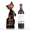 Cat Wine Rack Wine Holder Shelf Metal Sculpture Practical Sculpture Wine stand Home Decoration Interior Crafts