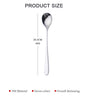 8'' Stainless Steel  Ice Spoon - Long handle Rose Gold Coffee Spoon - Set 7 Colors Long Ice Scoop Black Mixing Colour Spoon