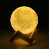 Rechargeable 3D Lights - Moon Lamp 2 Color Change Touch Switch - Home Decor or Creative Gift