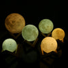Rechargeable 3D Lights - Moon Lamp 2 Color Change Touch Switch - Home Decor or Creative Gift