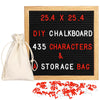 Wooden Frame Black Felt Message Board Changeable Signs with Letters And Numbers Display Any Message