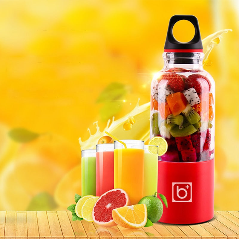500ml Portable Juicer Cup USB Rechargeable Electric Automatic Bingo Ve