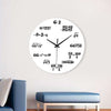 Creative Mathematical Formula Wall Clock For Home Decor, Teacher Gift
