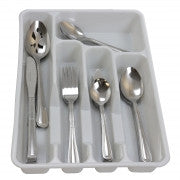 Gibson Home Basic Living Aston 45 Piece Flatware Set with Plastic Tray