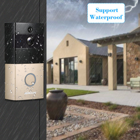 HD 720P Video and WIFI support Doorbell with Android and IOS APP Remote Control