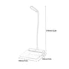 LED Table Reading Lamp With Message Board Portable, Eye Protecting Desk Light For Studying Working